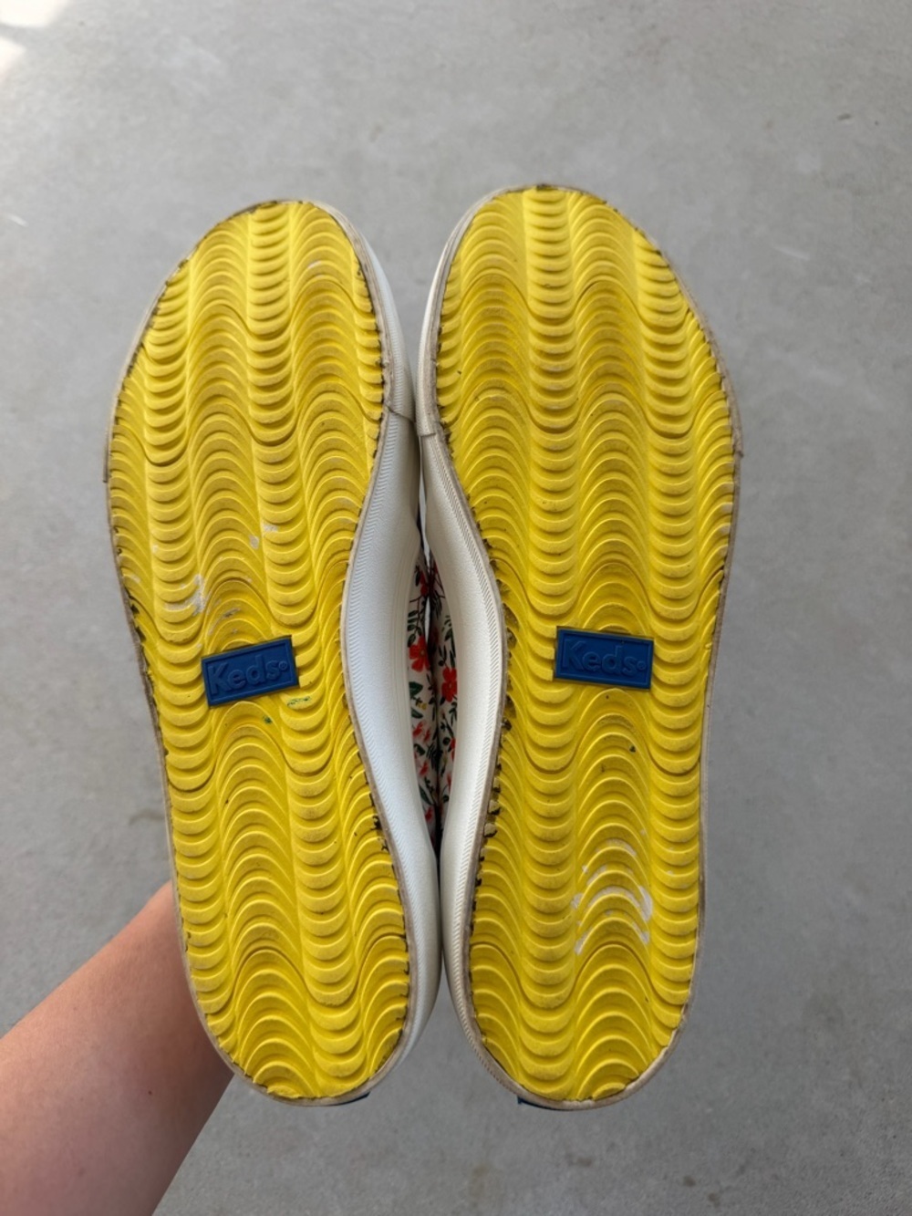 Keds + Rifle Paper Co. Blue White Floral Slip-On Sneaker Shoes Women's Size 10 - Picture 8 of 11